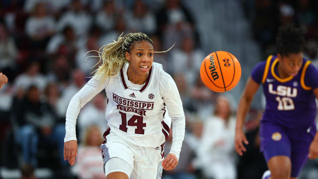 Freshman guard Mjracle Sheppard as Mississippi State women's basketball upset reigning national champion LSU.